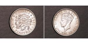 9 Піастр Британський Кіпр (1878 - 1960) Срібло Георг VI (1895-1952)