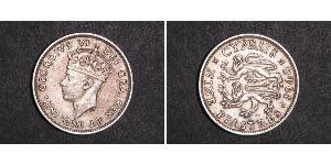 9 Піастр Британський Кіпр (1878 - 1960) Срібло Георг VI (1895-1952)