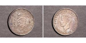 9 Піастр Британський Кіпр (1878 - 1960) Срібло Георг VI (1895-1952)