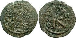 Half Follis Imperio bizantino (330-1453) Bronce Justiniano I (482-565)