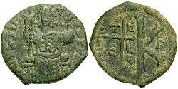 Half Follis Byzantinisches Reich (330-1453) Bronze Justinian I (482-565)