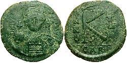 Half Follis Impero bizantino (330-1453) Bronzo Giustiniano I (482-565)