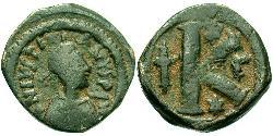 Half Follis 拜占庭帝国 青铜 查士丁尼一世