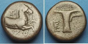  AE1 Древняя Греция (1100BC-330) Бронза 
