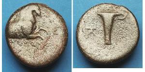  AE1 Древняя Греция (1100BC-330) Бронза 