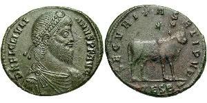  AE1 / 1 Фолліс Римська імперія (27BC-395) Бронза Юліан II  (331-363)