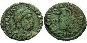  AE3 / 1 Фоллис Византийская империя (330-1453) Бронза Валент II (328-378)