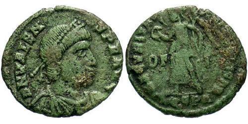  AE3 / 1 Фоллис Византийская империя (330-1453) Бронза Валент II (328-378)