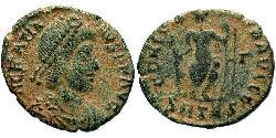  AE3 / 1 Фоллис Западная Римская империя (285-476) Бронза Грациан  (359-383)