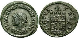  AE3 / 1 Фоллис Западная Римская империя (285-476) Бронза Констанций II (317 - 361)