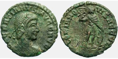  AE3 / 1 Фоллис Западная Римская империя (285-476) Бронза Грациан  (359-383)