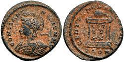  AE3 / 1 Фоллис Римская империя (27BC-395) Бронза Констанций II (317 - 361)