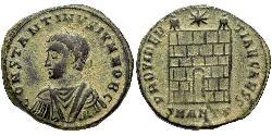  AE3 / 1 Фоллис Римская империя (27BC-395) Бронза Констанций II (317 - 361)