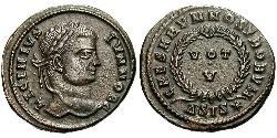  AE3 / 1 Фоллис Римская империя (27BC-395) Бронза Лициний II (315-326)