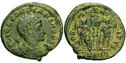 AE3 / 1 Фоллис Римская империя (27BC-395) Бронза Констант I (320-350)