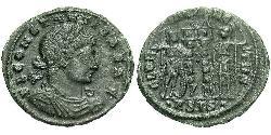  AE3 / 1 Фоллис Римская империя (27BC-395) Бронза Констант I (320-350)