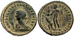  AE3 / 1 Фоллис Римская империя (27BC-395) Бронза Констанций II (317 - 361)