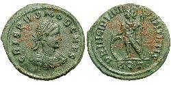  AE3 / 1 Фоллис Римская империя (27BC-395) Бронза Крисп (305 - 326)