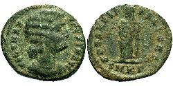  AE3 / 1 Фоллис Римская империя (27BC-395) Бронза Флавия Максима Фауста (289-326)