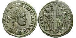  AE3 / 1 Фоллис Римская империя (27BC-395) Бронза Констанций II (317 - 361)