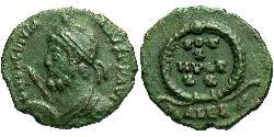  AE3 / 1 Фоллис Римская империя (27BC-395) Бронза Юлиан II Отступник  (331-363)