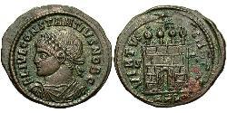  AE3 / 1 Фоллис Римская империя (27BC-395) Бронза Констанций II (317 - 361)