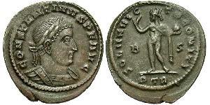  AE3 / 1 Фоллис Римская империя (27BC-395) Бронза Константин I (272 - 337)