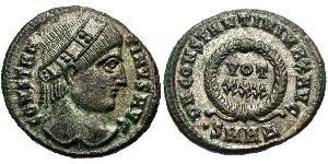  AE3 / 1 Фоллис Римская империя (27BC-395) Бронза Константин I (272 - 337)