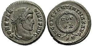  AE3 / 1 Фоллис Римская империя (27BC-395) Бронза Константин I (272 - 337)
