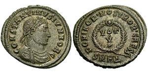  AE3 / 1 Фоллис Римская империя (27BC-395) Бронза Константин I (272 - 337)