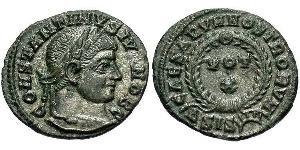  AE3 / 1 Фоллис Римская империя (27BC-395) Бронза Констанций II (317 - 361)
