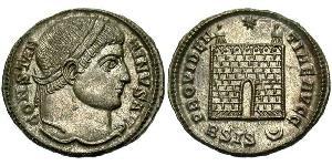  AE3 / 1 Фоллис Римская империя (27BC-395) Бронза Константин I (272 - 337)