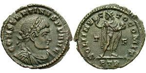  AE3 / 1 Фоллис Римская империя (27BC-395) Бронза Константин I (272 - 337)