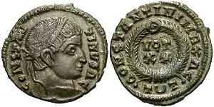  AE3 / 1 Фоллис Римская империя (27BC-395) Бронза Константин I (272 - 337)