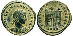  AE3 / 1 Фоллис Римская империя (27BC-395) Бронза Констанций II (317 - 361)