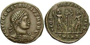  AE3 / 1 Фоллис Римская империя (27BC-395) Бронза Констанций II (317 - 361)