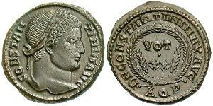  AE3 / 1 Фоллис Римская империя (27BC-395) Бронза Константин I (272 - 337)