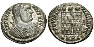  AE3 / 1 Фоллис Римская империя (27BC-395) Бронза Лициний I (265-324)