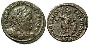  AE3 / 1 Фоллис Римская империя (27BC-395) Бронза Константин I (272 - 337)