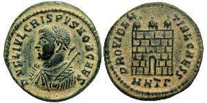 AE3 / 1 Фоллис Римская империя (27BC-395) Бронза Крисп (305 - 326)