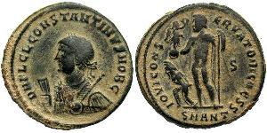  AE3 / 1 Фоллис Римская империя (27BC-395) Бронза Констанций II (317 - 361)