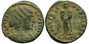  AE3 / 1 Фоллис Римская империя (27BC-395) Бронза Флавия Максима Фауста (289-326)