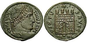  AE3 / 1 Фоллис Римская империя (27BC-395) Бронза Константин I (272 - 337)