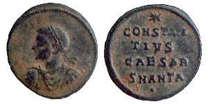  AE3 / 1 Фоллис Римская империя (27BC-395) Бронза Констанций II (317 - 361)