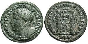  AE3 / 1 Фоллис Римская империя (27BC-395) Бронза Константин I (272 - 337)