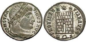  AE3 / 1 Фоллис Римская империя (27BC-395) Бронза Константин I (272 - 337)