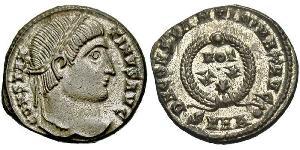  AE3 / 1 Фоллис Римская империя (27BC-395) Бронза Константин I (272 - 337)