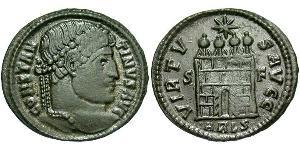  AE3 / 1 Фоллис Римская империя (27BC-395) Бронза Константин I (272 - 337)