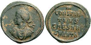  AE3 / 1 Фоллис Римская империя (27BC-395) Бронза Констанций II (317 - 361)