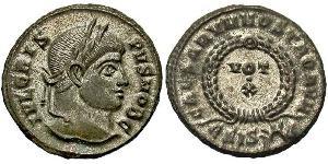  AE3 / 1 Фоллис Римская империя (27BC-395) Бронза Крисп (305 - 326)